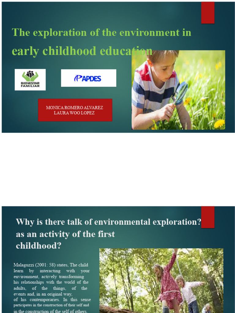 The Exploration of The Environment in Early Education | PDF ...