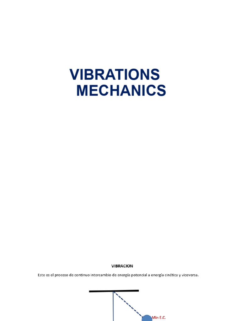 Mechanical Vibrations 01 | PDF | Oscillation | Damping