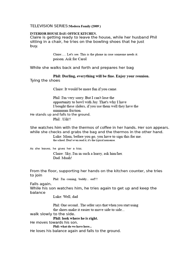 Modern Family Script1 | PDF