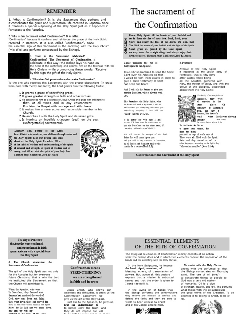 The Sacrament of Confirmation PDF | PDF | Confirmation | Anointing