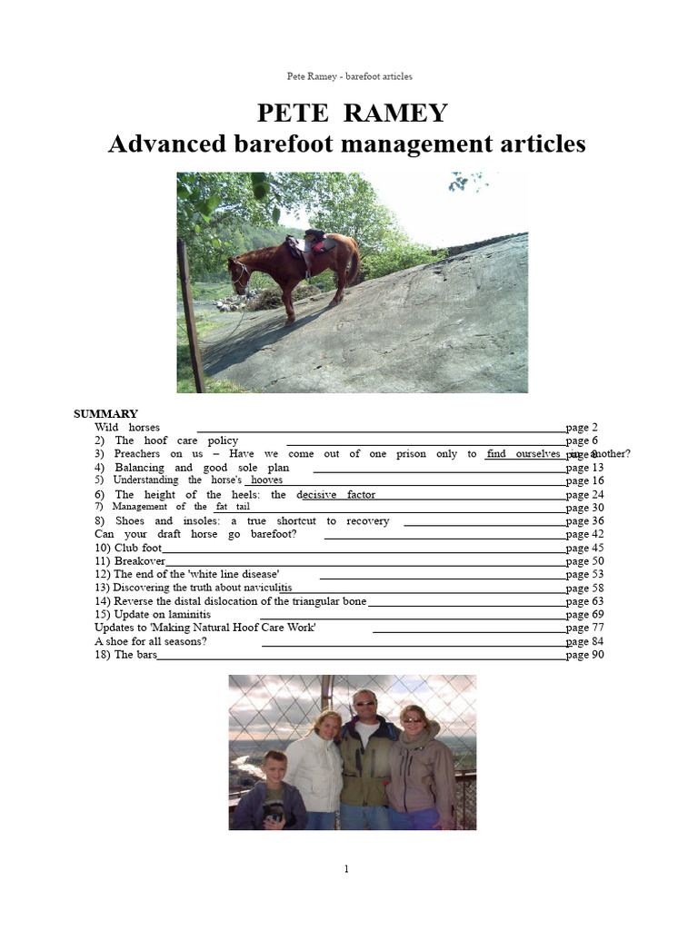 Advanced Barefoot Horse Management Insights | PDF | Horses