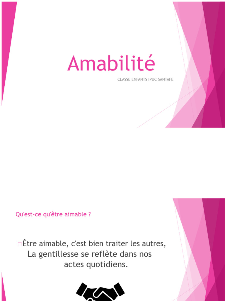 L'importance de l'amabilité selon Dieu | PDF