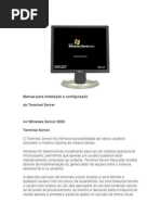 67781677 Manual Para Instalacao e Configuracao Do Terminal Server