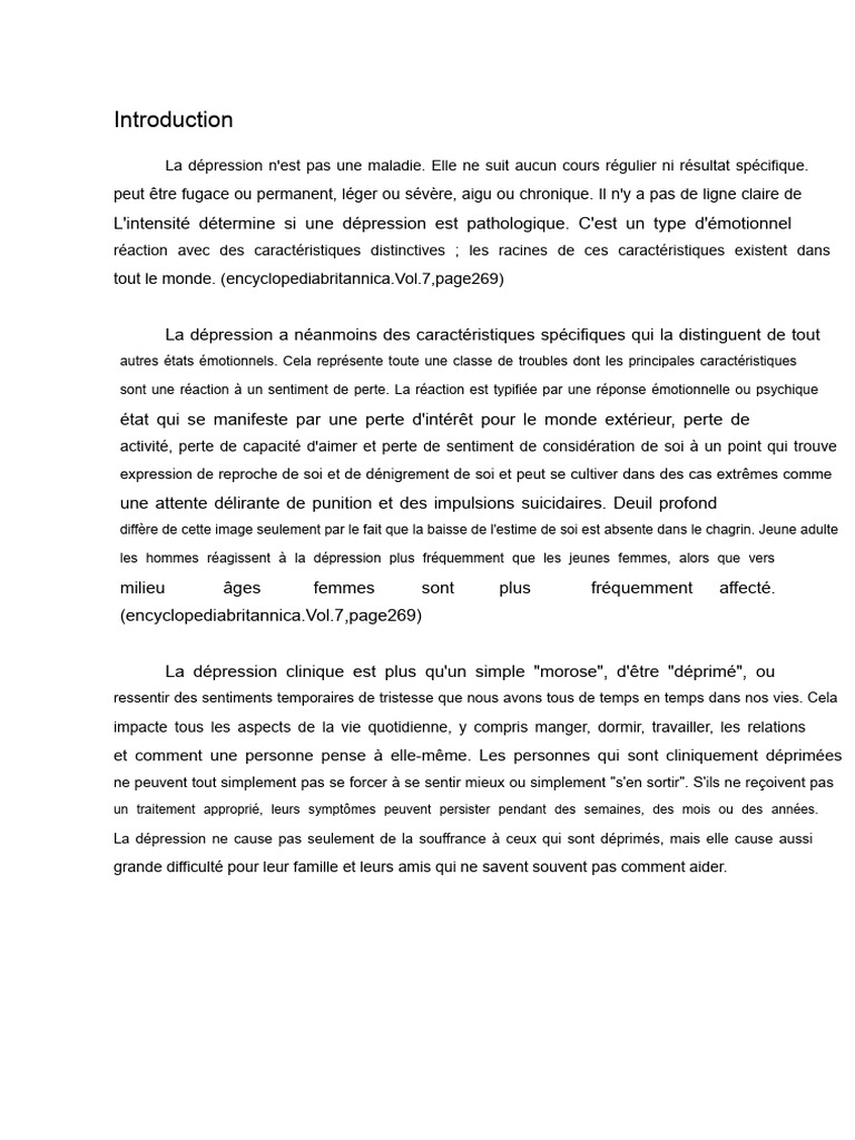 Comprendre la dépression : causes et effets | PDF | Dépression ...