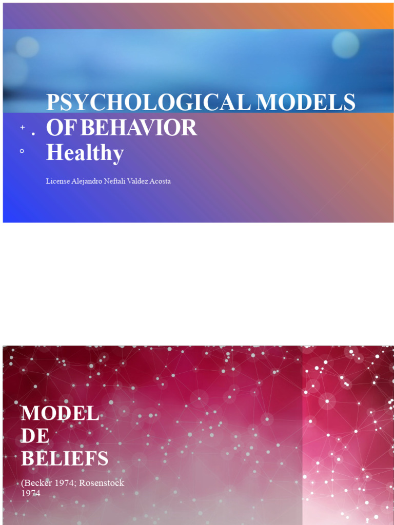 Psychological Models of Health Behavior | PDF | Self Efficacy | Behavior