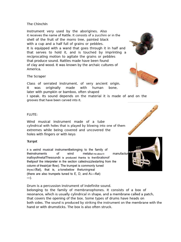 The Chinchín | PDF | Musical Instruments | Woodwind Instruments