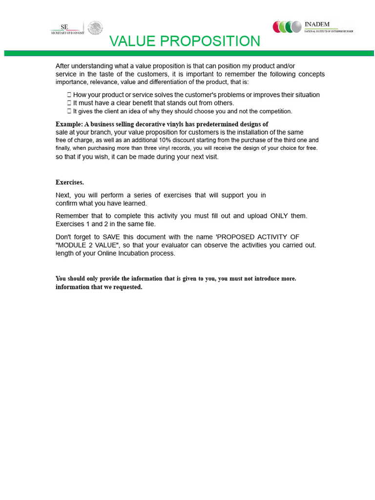 Value Proposition | PDF