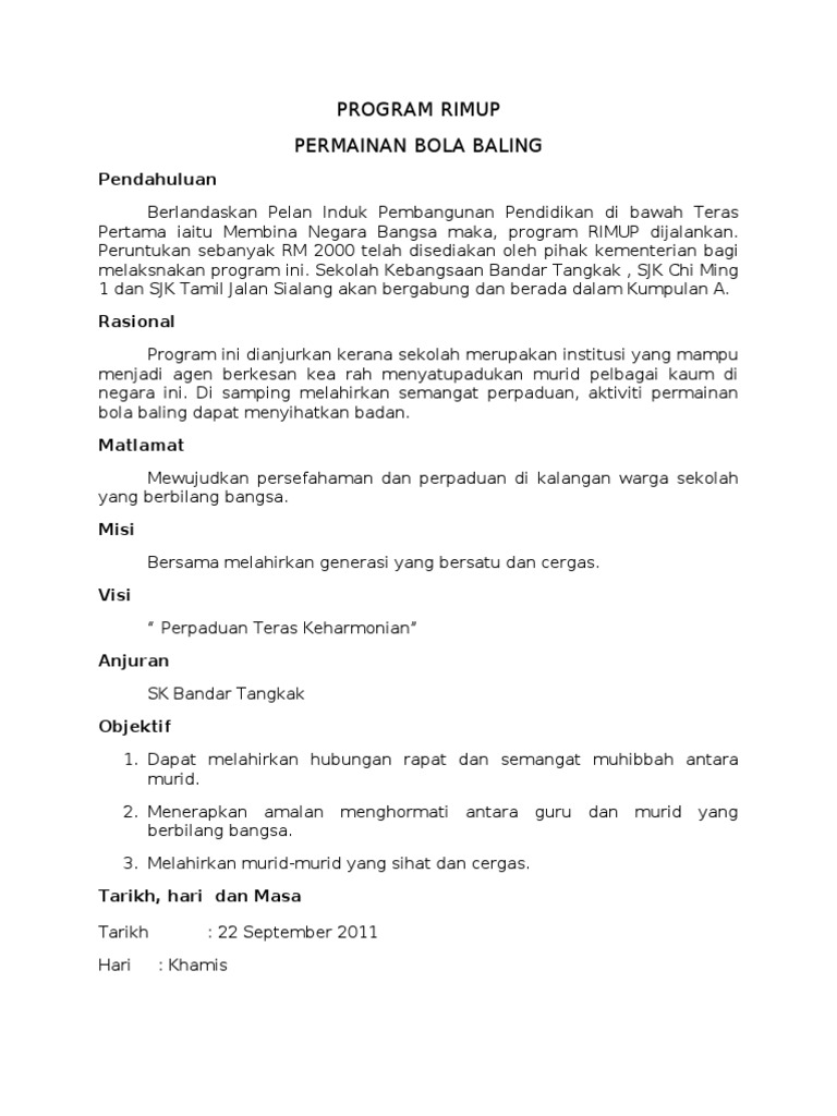 Program Rimup 2011 | PDF