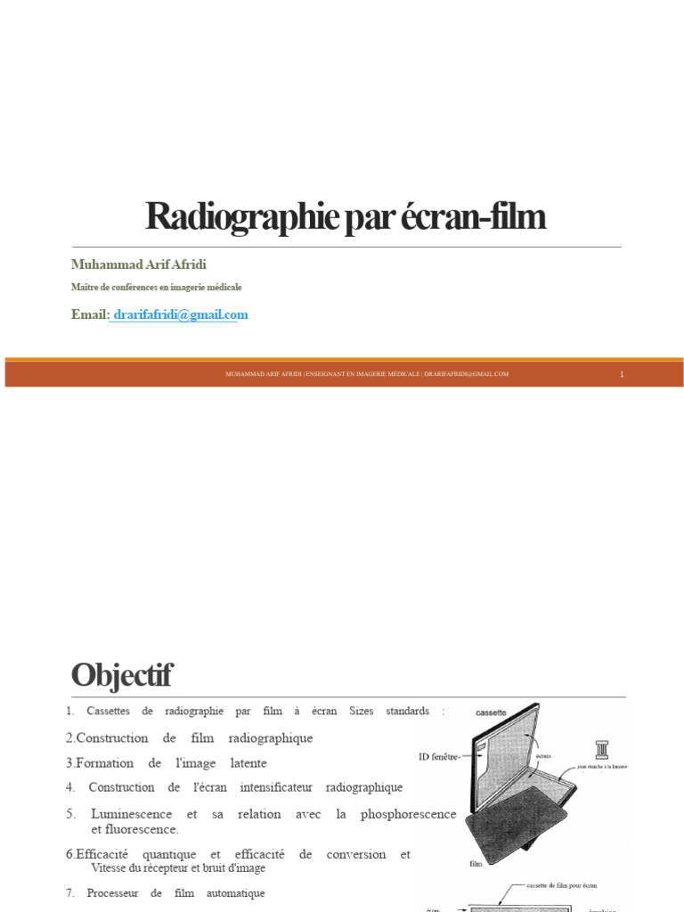 Radiographie par écran-film : Guide complet | PDF | Radiographie | Rayon X