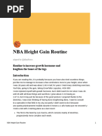 Maasaï Jump: Height Increase Technique | PDF