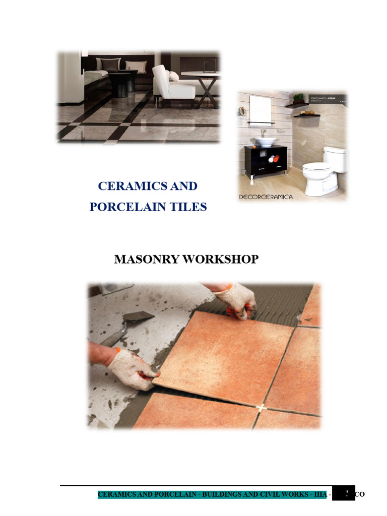 Ceramics and Porcelain Tiles Overview | PDF | Adhesive | Tile