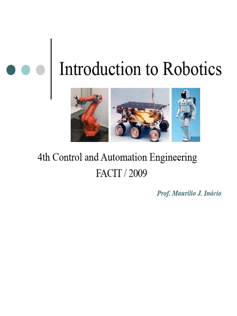 Overview of Robotics History and Applications | PDF | Robot | Robotics
