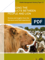 Managing Conflicts People and Lions