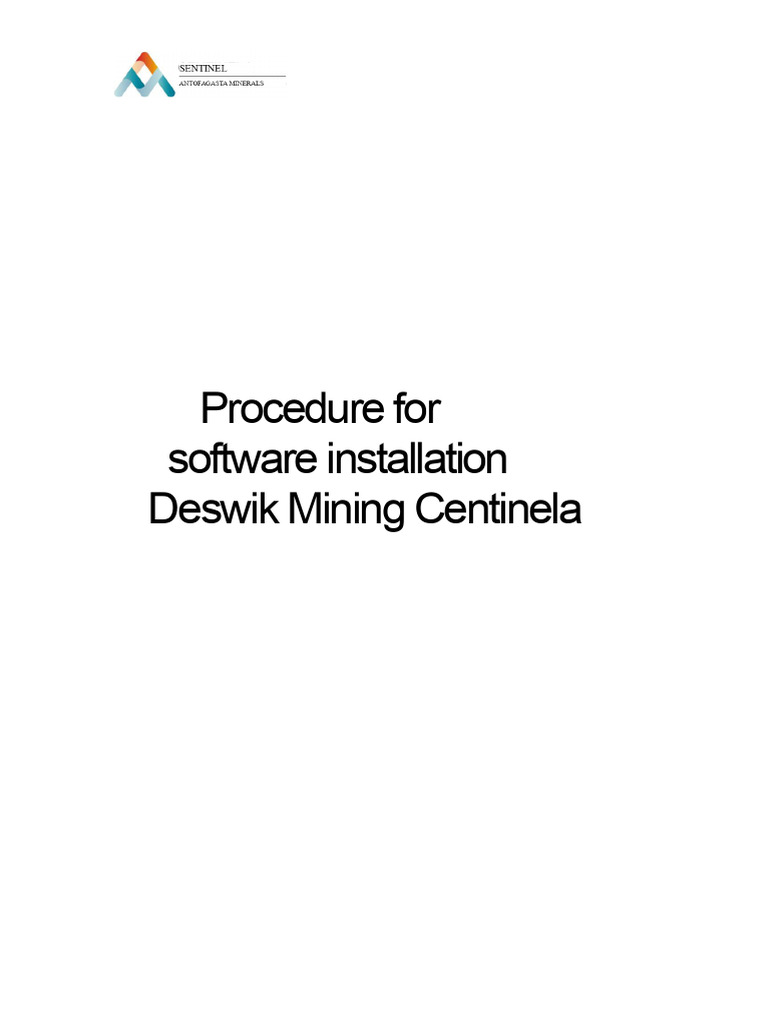 Deswik Mining Software Installation Guide | PDF