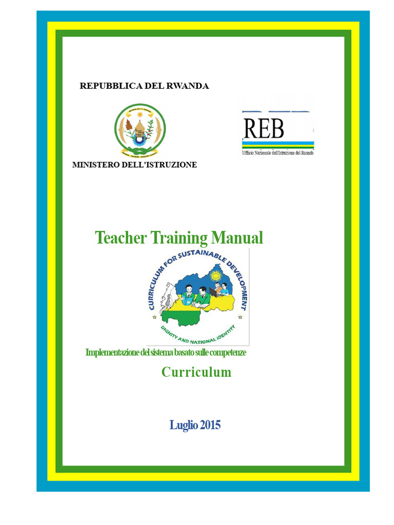 Curriculum Basato Scompetenze Per Il Consiglio Dell'istruzione Del ...
