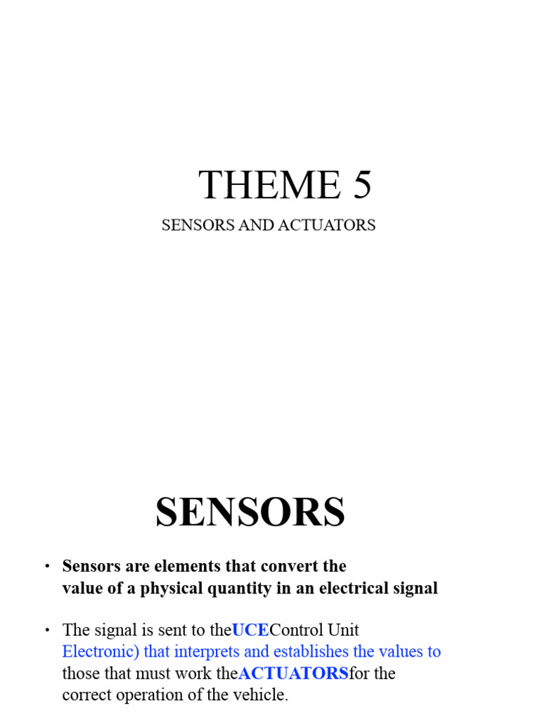 Automotive Sensors and Actuators Guide | PDF | Electromagnetic ...