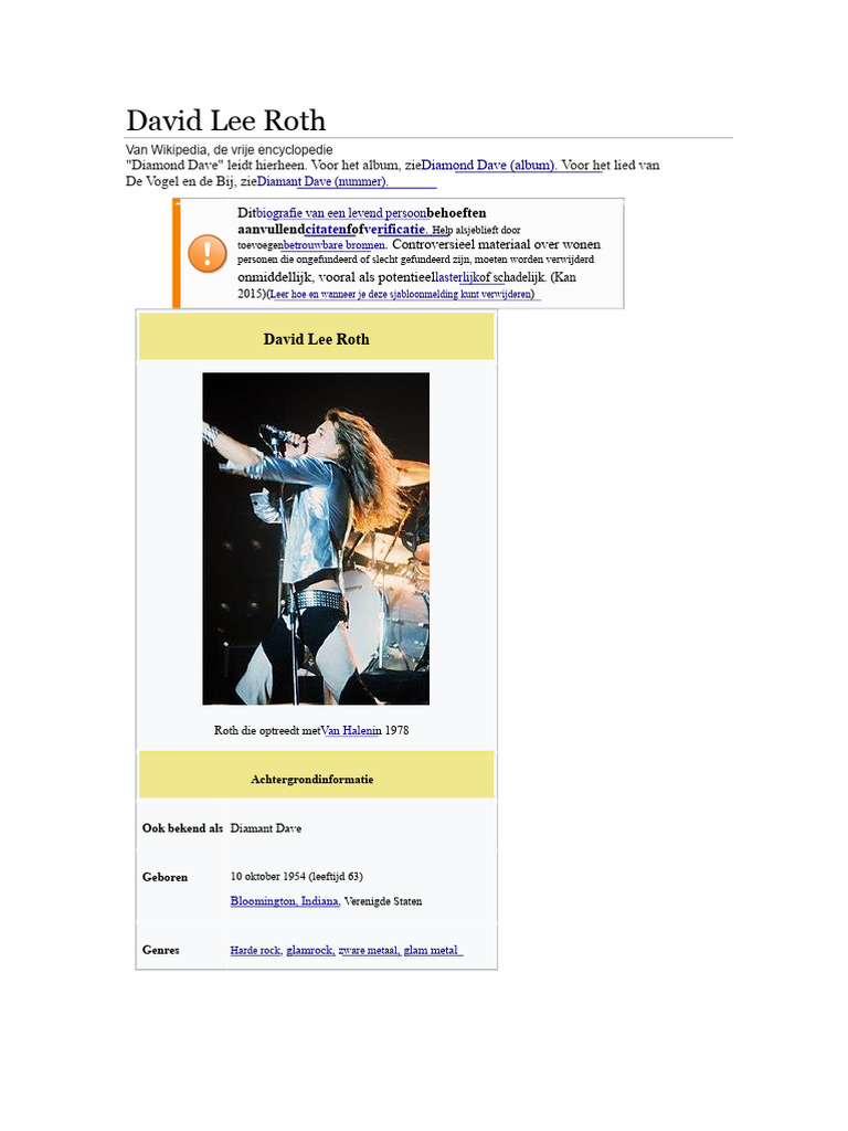 David Lee Roth | PDF