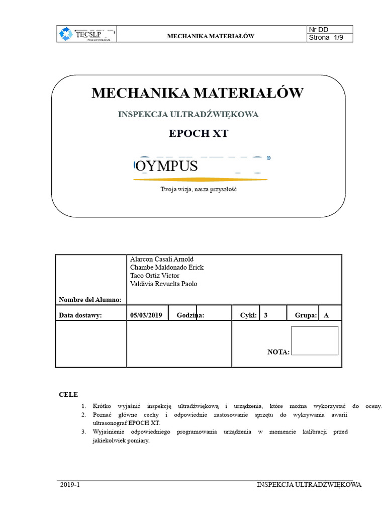 Epoka XT | PDF