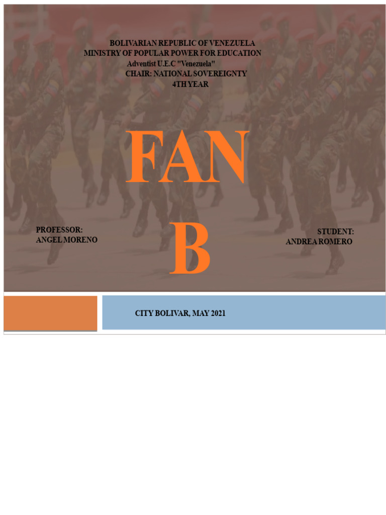 Overview of Venezuela's Armed Forces | PDF | Military | Government
