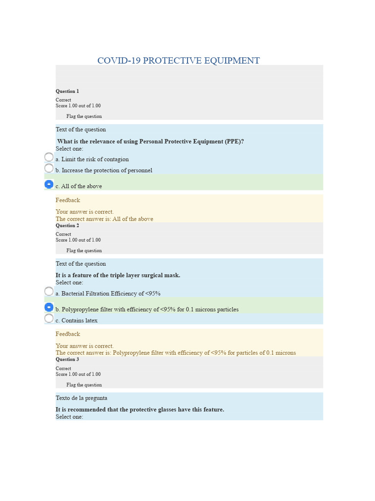 COVID-19 PPE Guidelines and Best Practices | PDF | Personal Protective ...