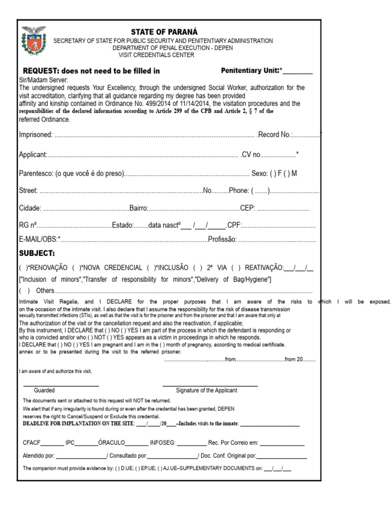 Visiting Card To Prisoner | PDF | Justice | Crime & Violence