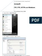 Servidor Web HTTP, FTP, HTTPs en Windows Server 2008 - Tecnologías Microsoft