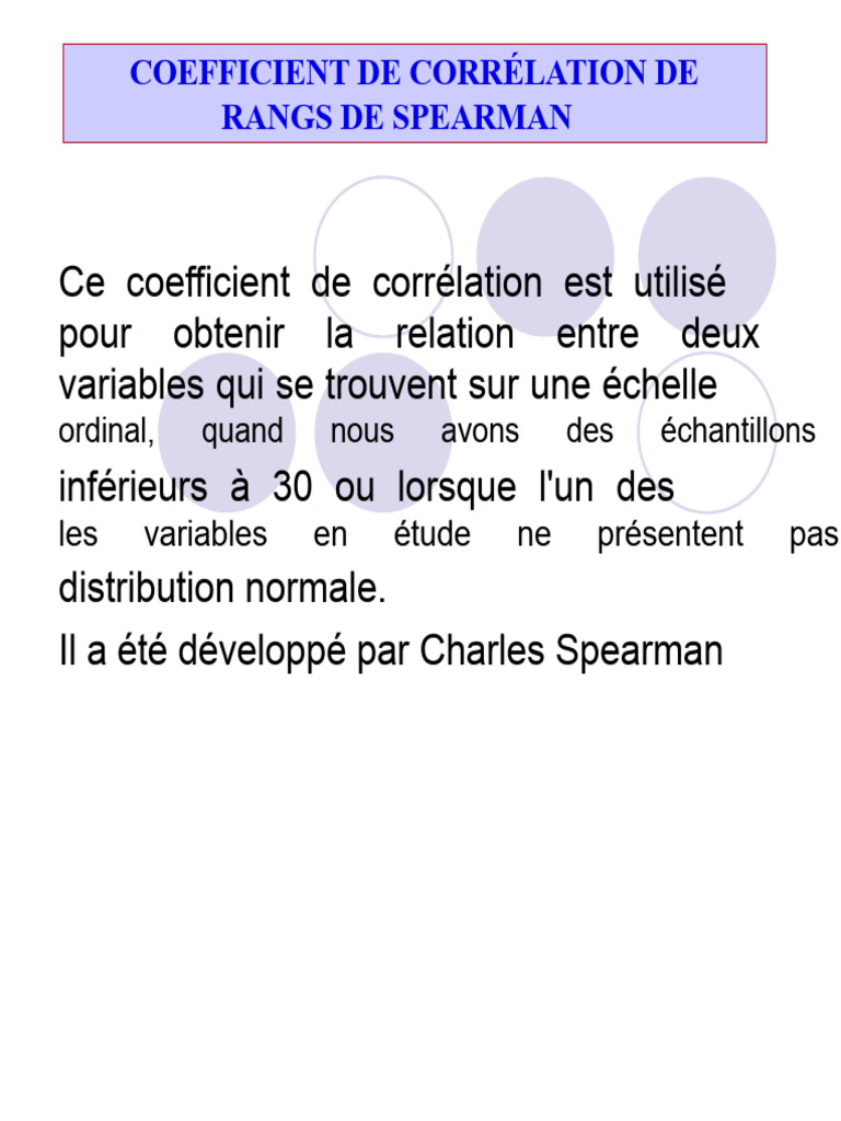 Corrélation Spearman : Thérapie et Anxiété | PDF | Corrélation de ...