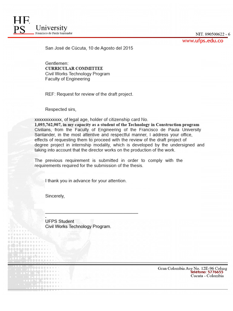 Letter of Request For Curricular Committee Review | PDF