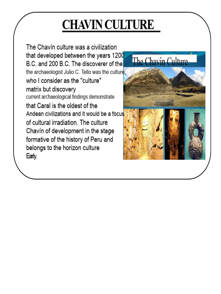 Chavin Culture | PDF
