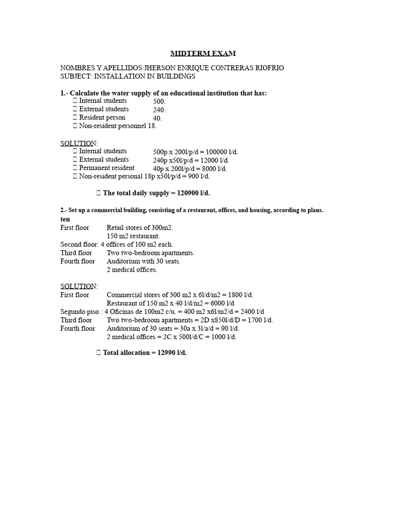 Partial Exam | PDF