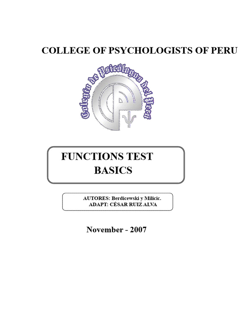 Basic Functions Test for Preschoolers | PDF | Sound | Triangle
