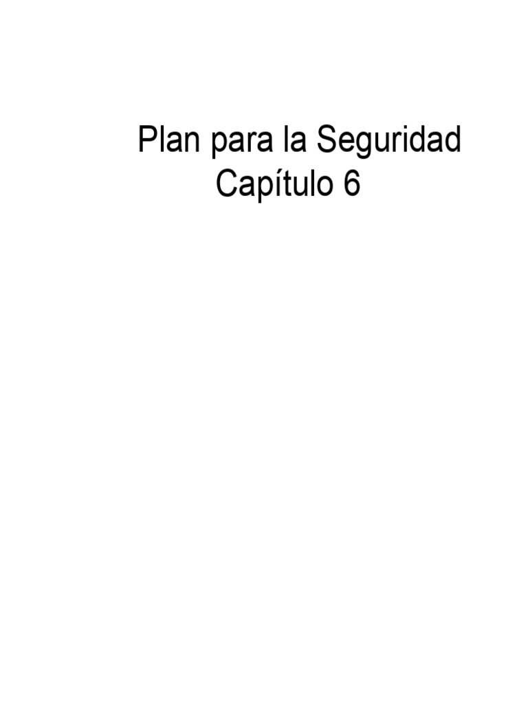 Plan para La Seguridad en La Seguridad de La Información | PDF | La ...