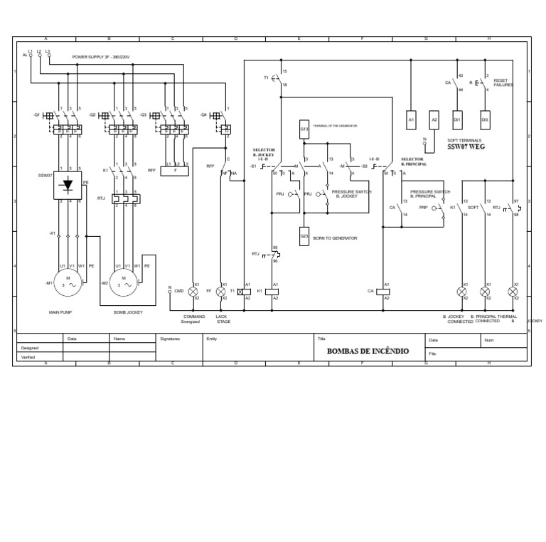 Fire Pump Power Supply Diagram | PDF | Electrical Engineering ...