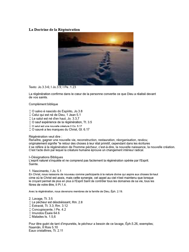 Comprendre la Régénération Spirituelle | PDF | Dieu | Saint-Esprit
