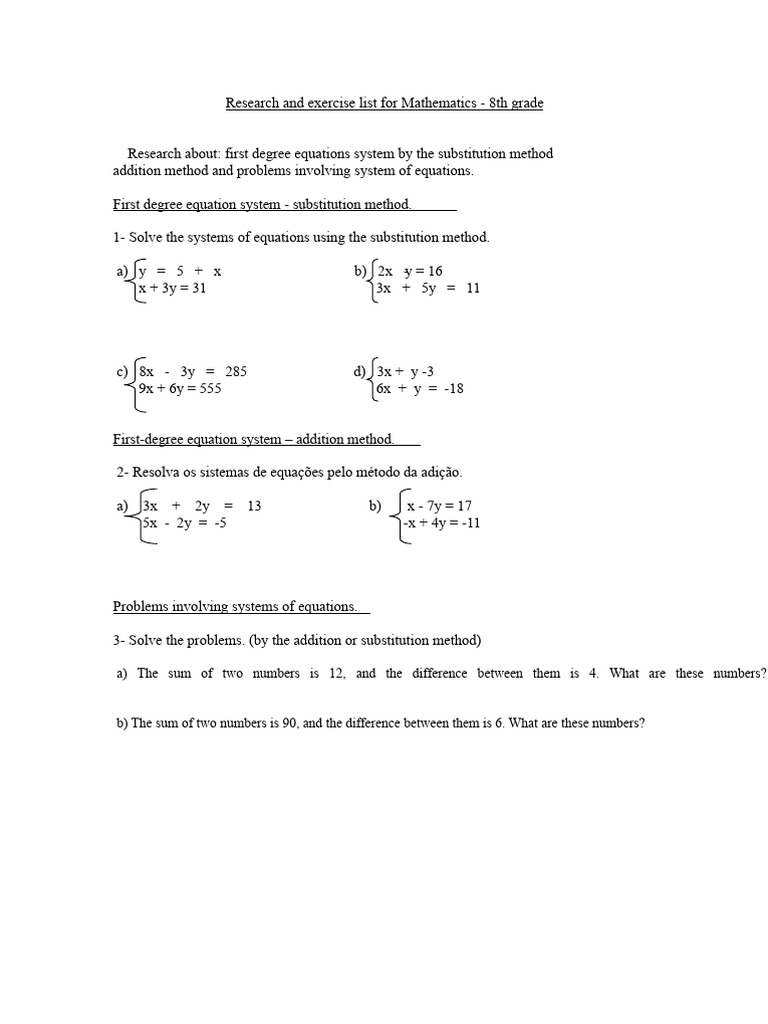 8th Grade Math: Solving Equations | PDF