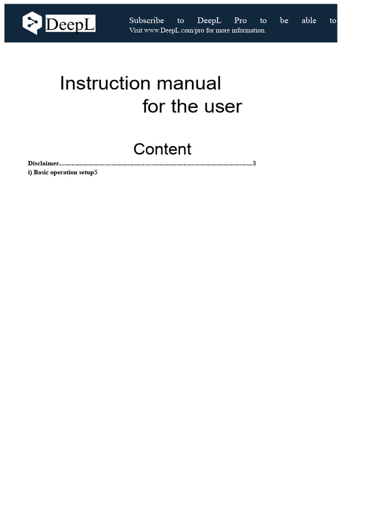 DeepL Pro User Manual Guide | PDF | Bluetooth | Video