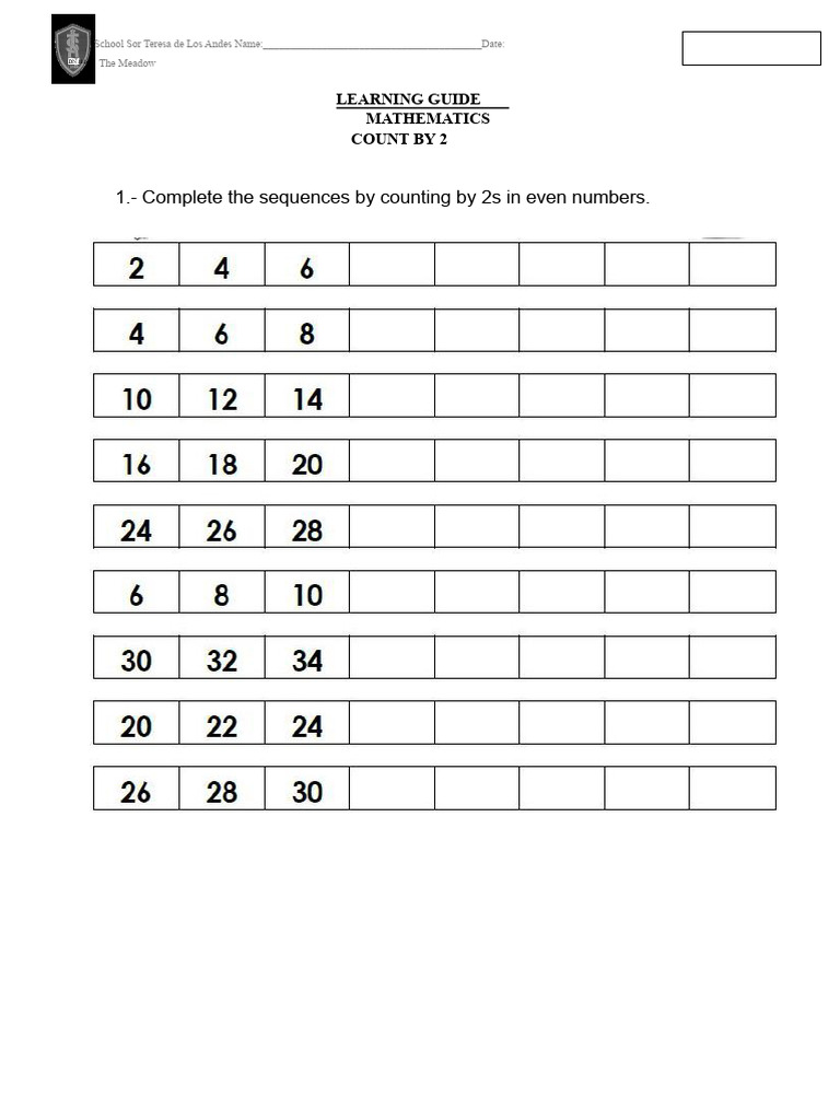 Count by 2s.docx | PDF