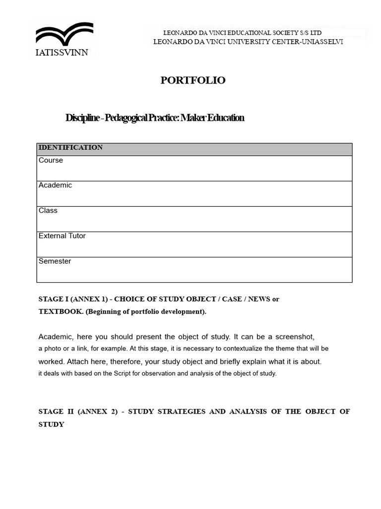 Maker Education Portfolio Development Guide | PDF