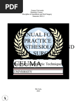 Field Block Anesthesia Techniques | PDF | Anesthesia | Injection (Medicine)
