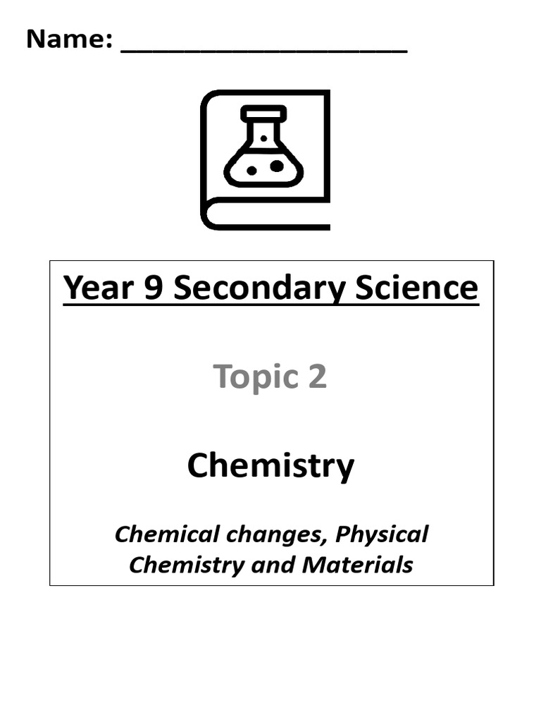 Year 9 Chemistry: Chemical Changes Guide | PDF | Chemical Reactions ...