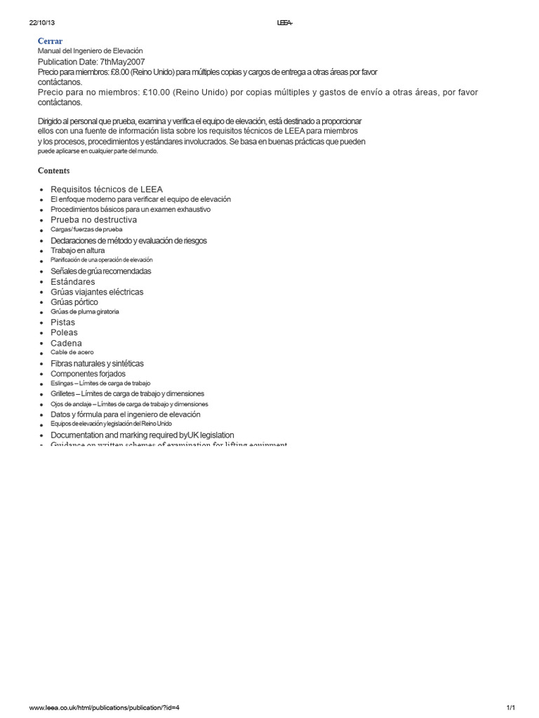 LEEA Manual PDF | PDF