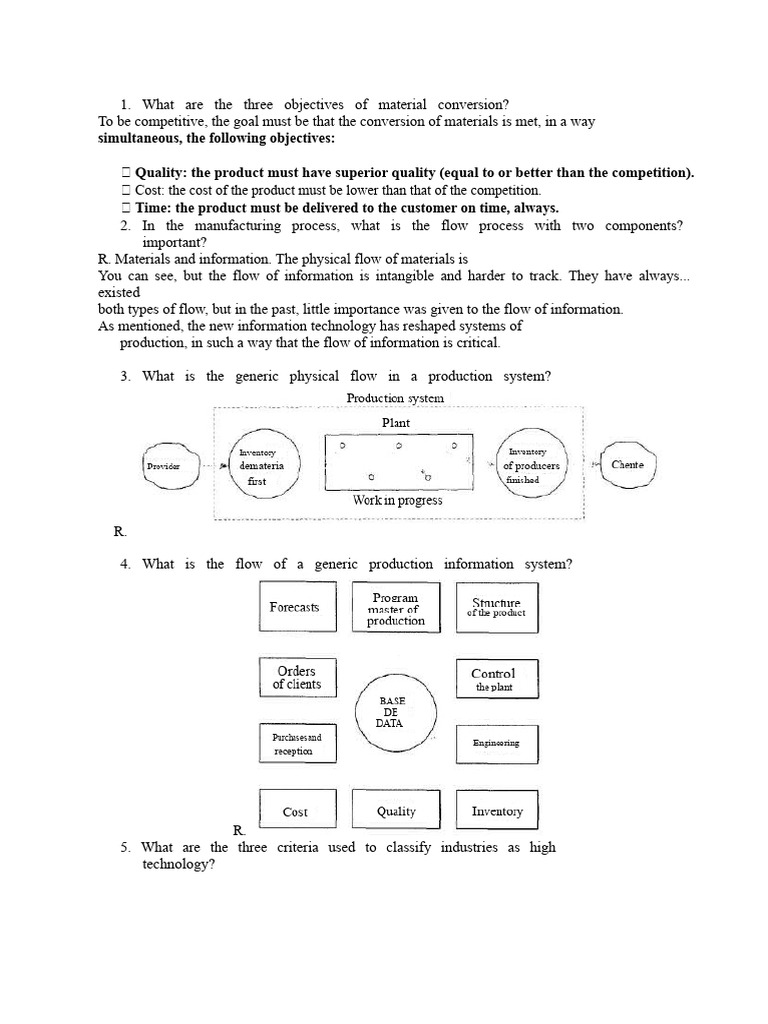 What Are The Three Objectives of Material Conversion? | PDF ...