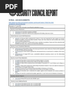 Syria - Security Council Report - United Nations Key Docs - Updated June12