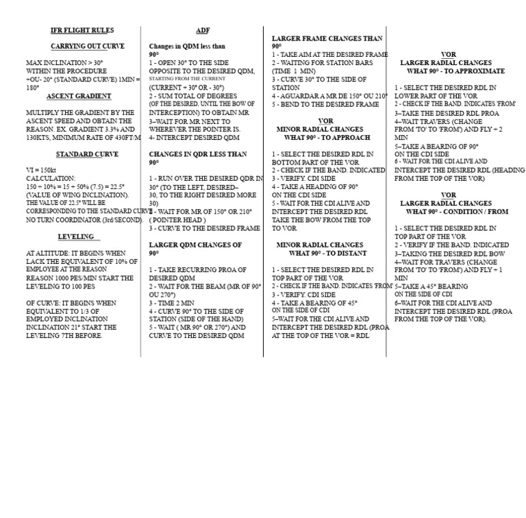 IFR Flight Rules: Curve Procedures Guide | PDF | Instrument Flight ...