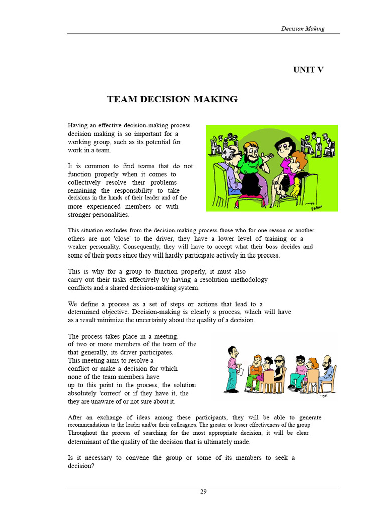 5 Team Decision Making | PDF | Decision Making | Risk