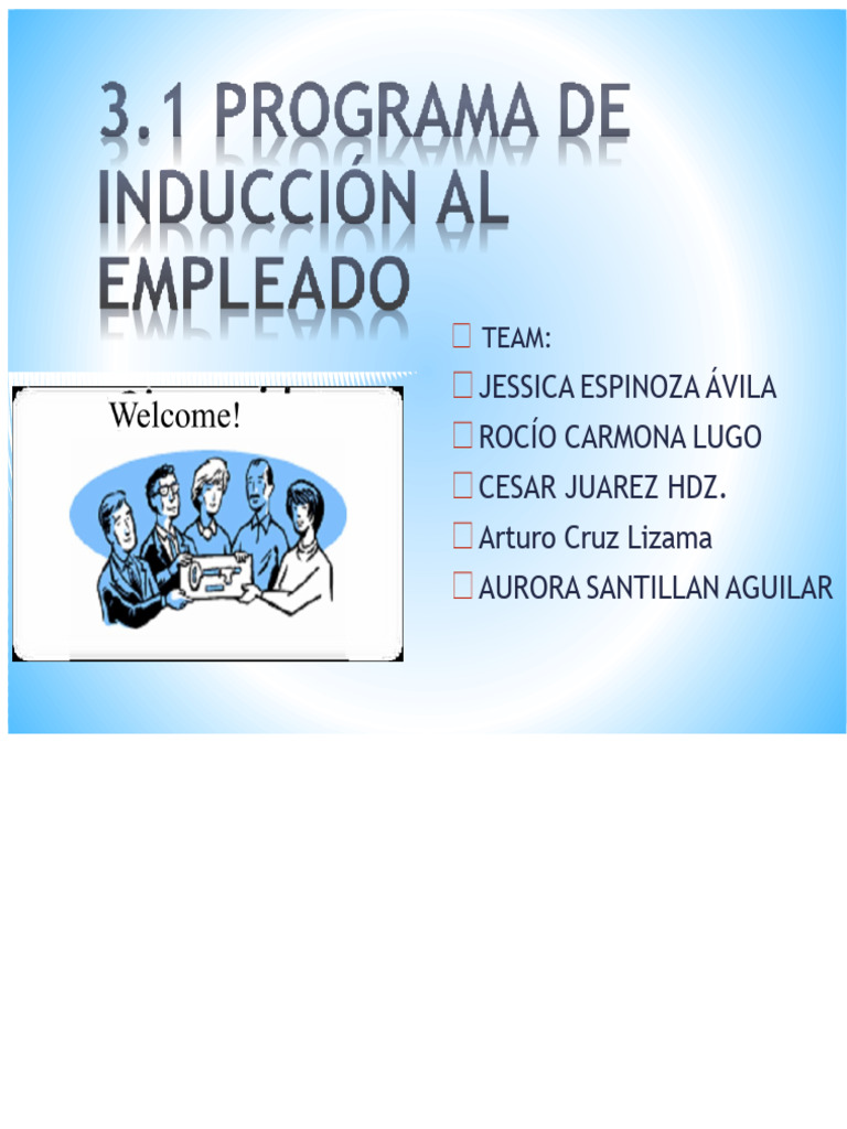 3.1 Employee Induction Program | PDF | Business