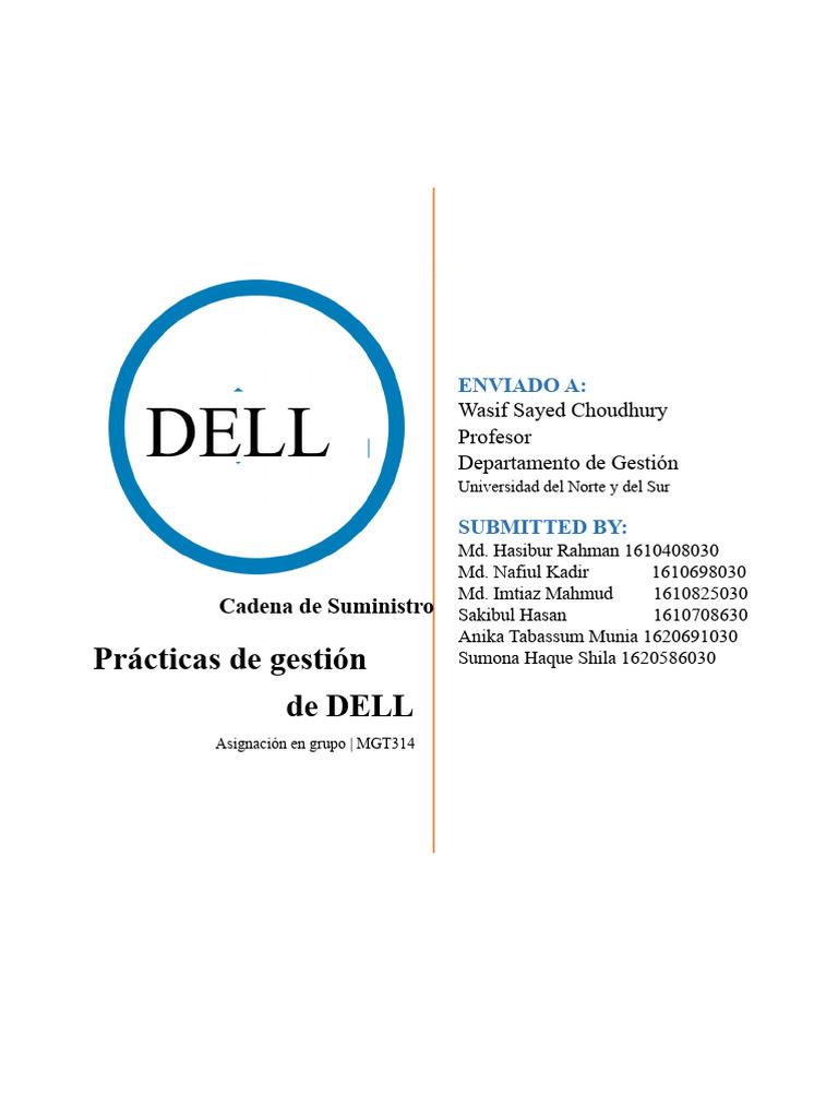 Análisis de la Cadena de Suministro de Dell | PDF | Dell | Logística