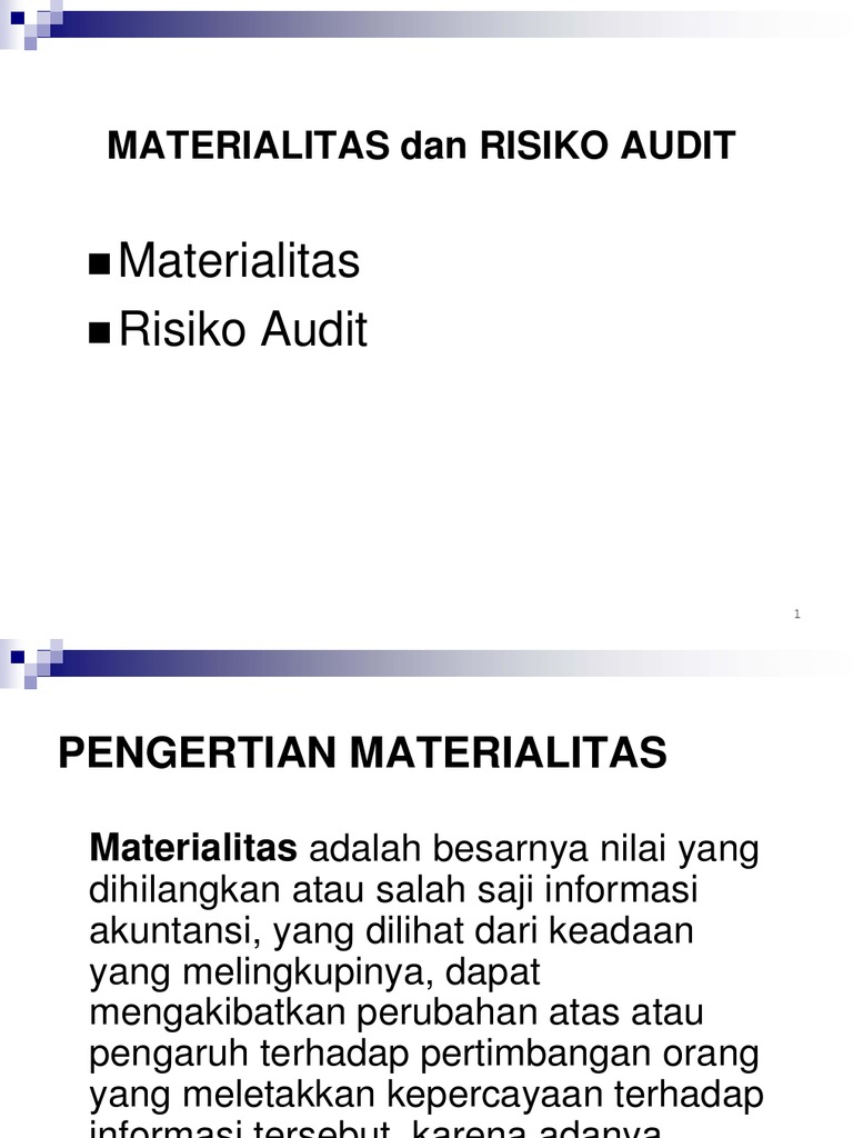 Materialitas