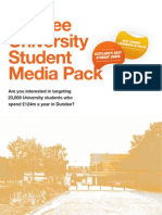 Media Pack 2012, Dundee University Student Union