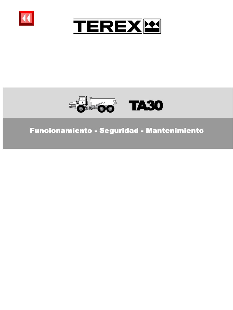 03 Man Terex Ta30 | PDF